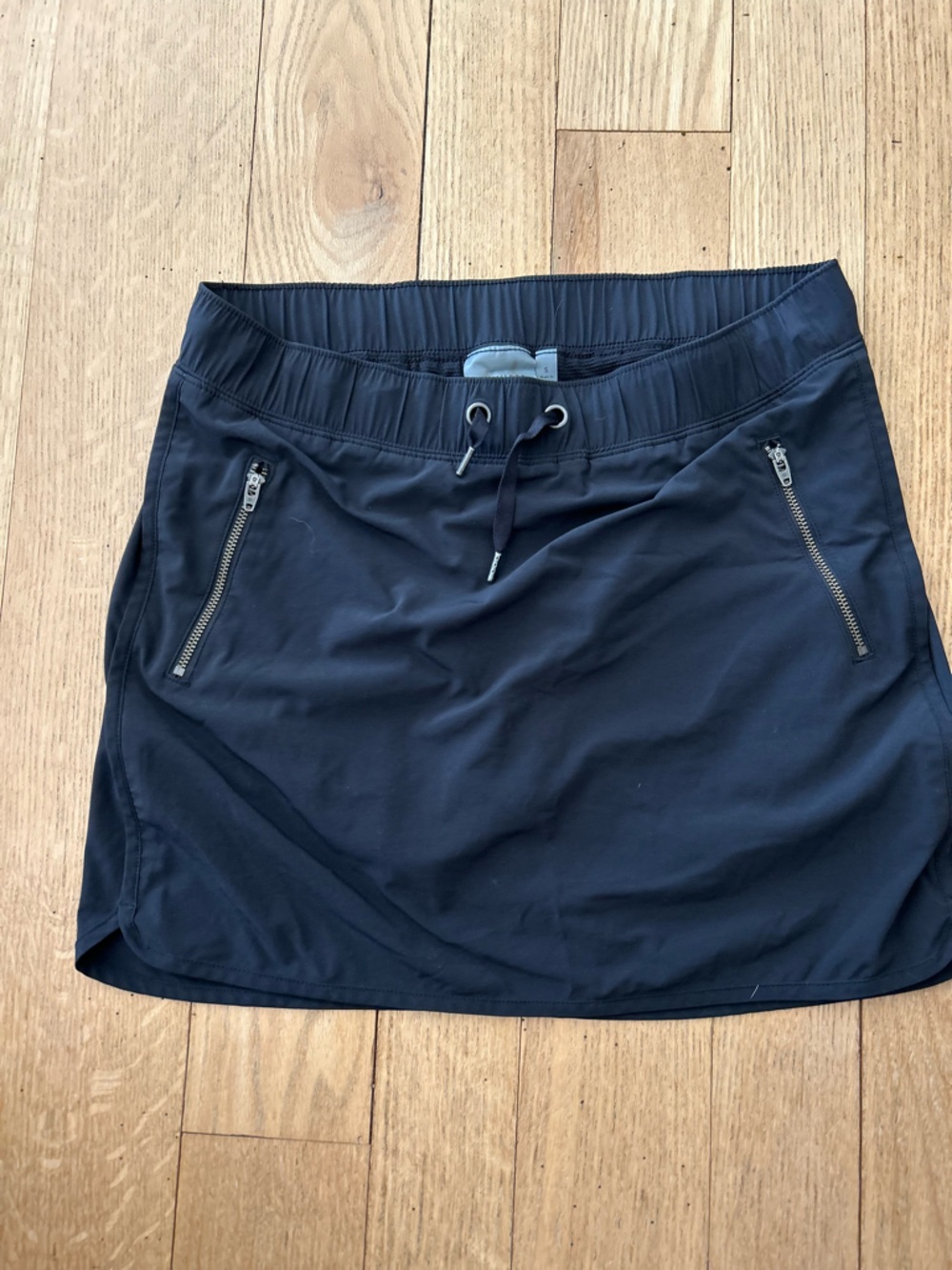 Black Athleta Favorite Skort with Zip Pockets